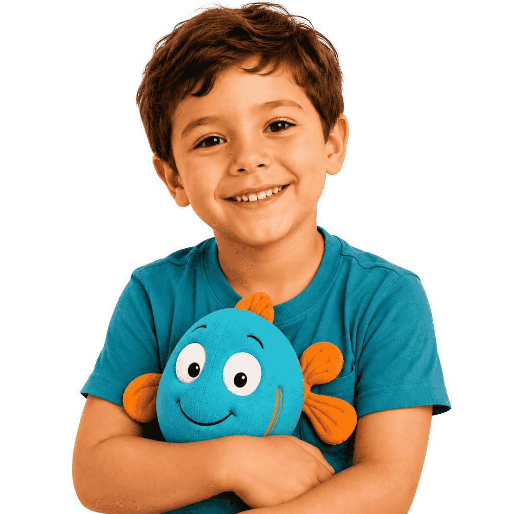 mc-clinic-boy-with-a-fish-toy A boy holding his little fish toy