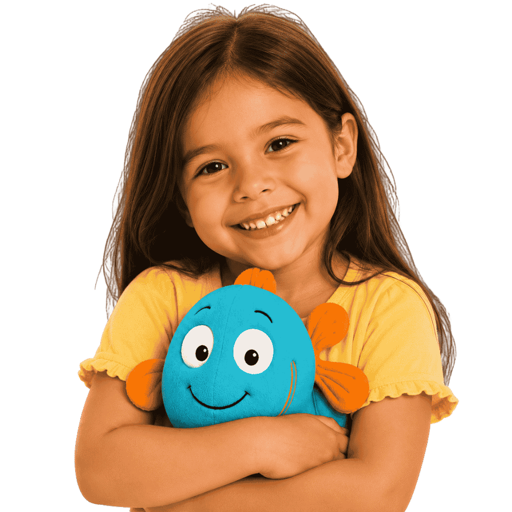 mc-clinic-girl-with-a-fish-toy A girl holding a fish toy
